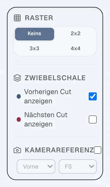 Abbildung 4.10: Raster- und Zwiebelschalen-Anzeige