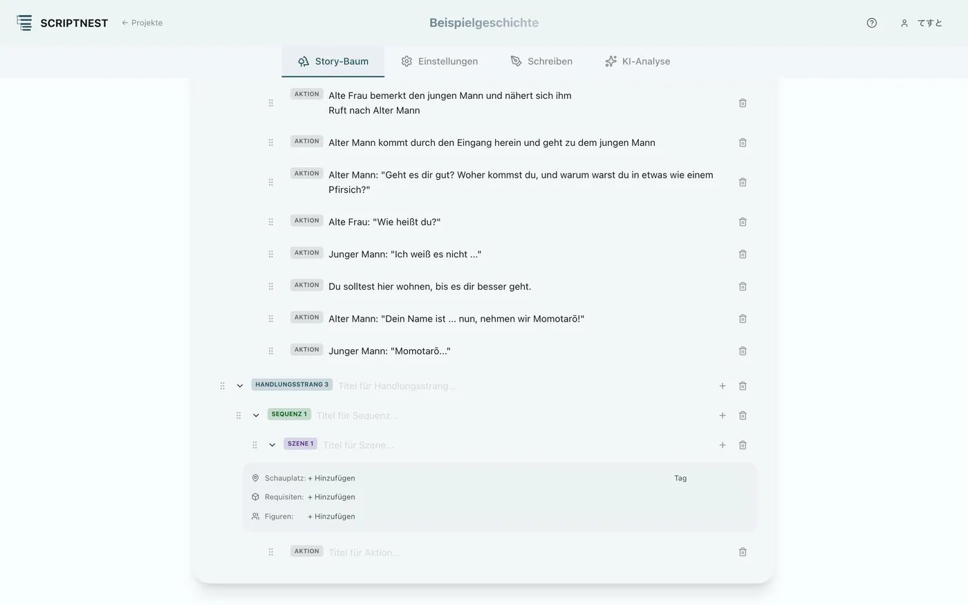 Abbildung 2.8: Neuanordnen per Drag-and-Drop