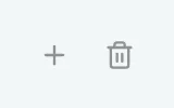 Figure 2.4: The line's “Add” and “Delete” buttons
