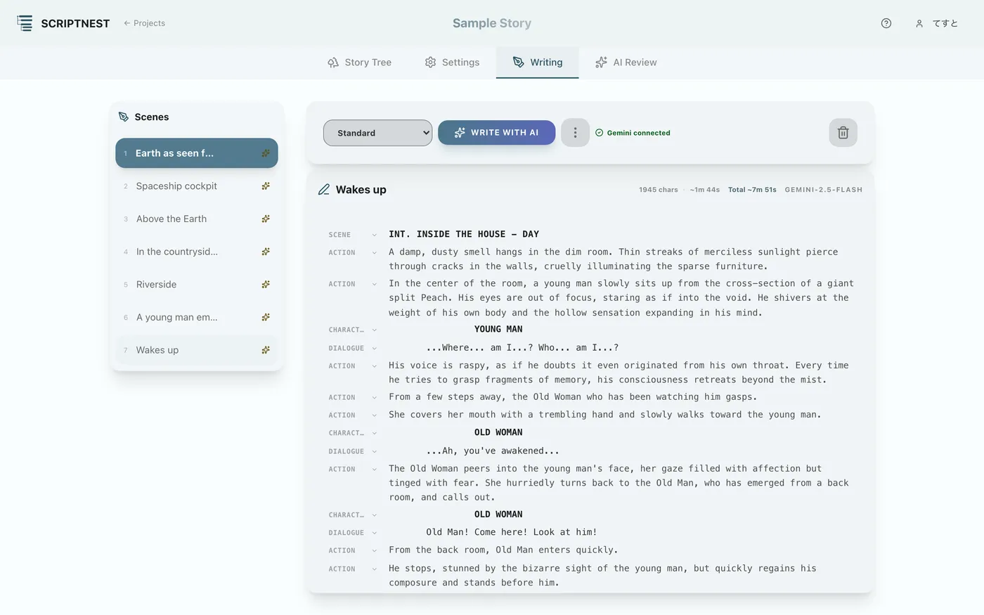 Figure 4.5: Free manual editing