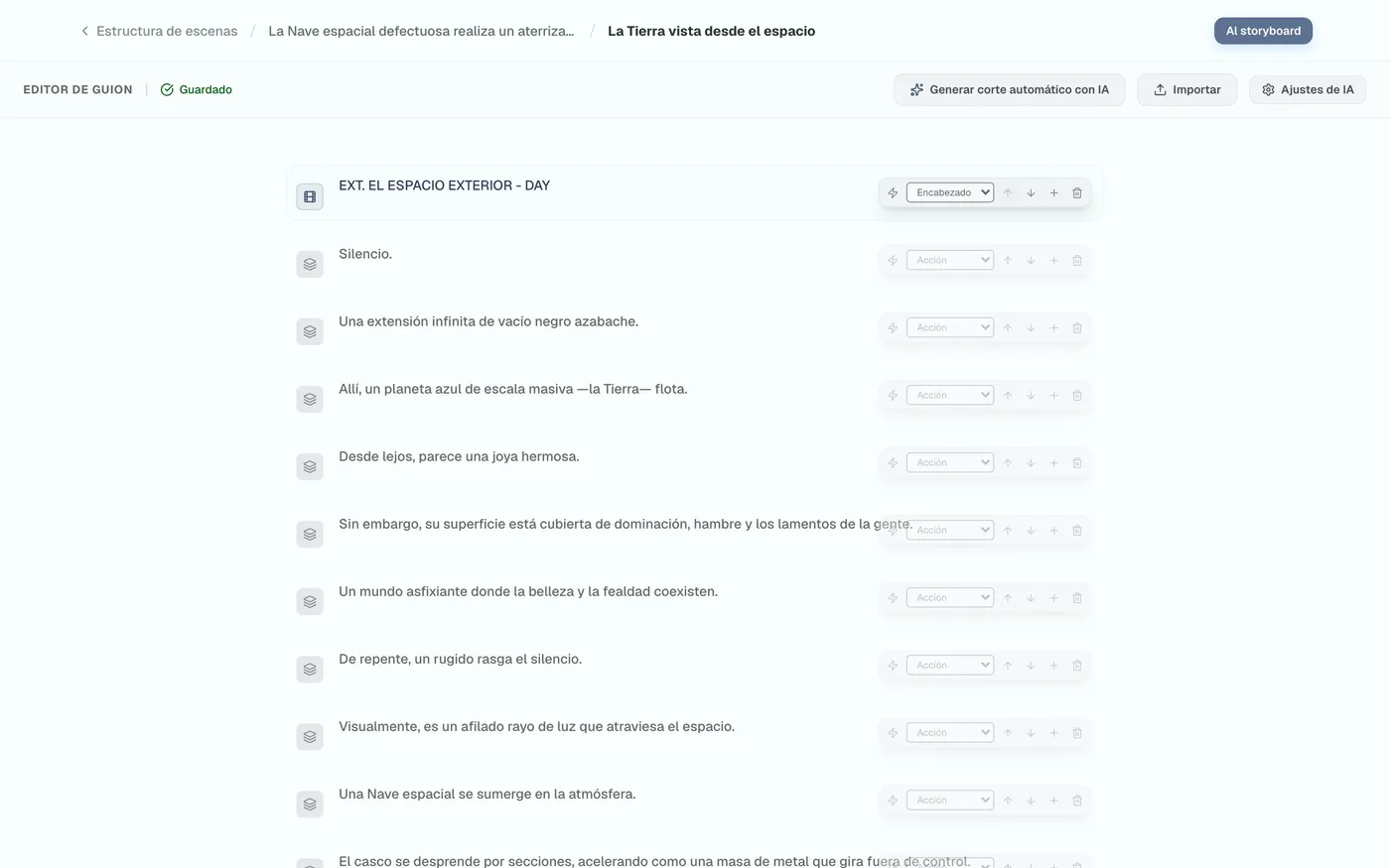 Figura 2.4: Menú de cambio de atributos de fila