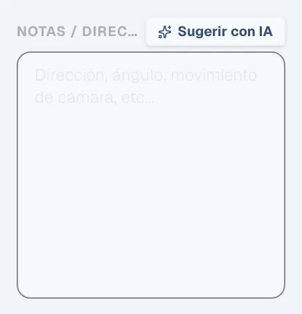 Figura 4.17: Función de sugerencia de dirección por IA