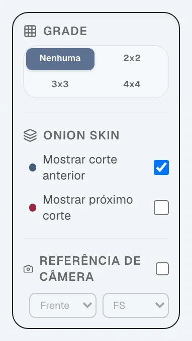 Figura 4.10: Exibição de grade e onion skin