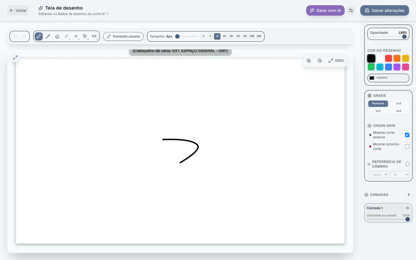 Figura 5.1: Abrindo as configurações de geração de imagens por IA